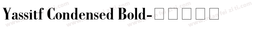 Yassitf Condensed Bold字体转换